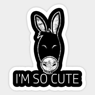 Funny Donkey Quote Sticker